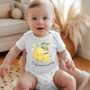 Zesty Mama Loading Lemon Citrus Amalfi Sweetie Baby Bodysuit
