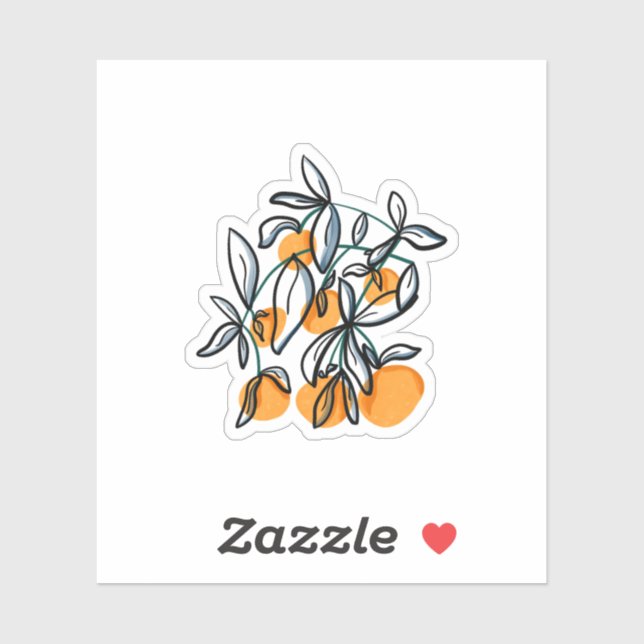 Zesty Orange Sticker (Sheet)