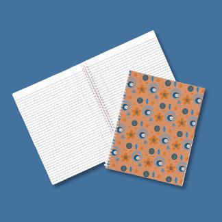 Zesty Summer Floral Pattern Notebook