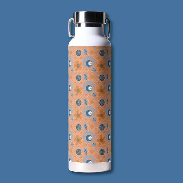 Zesty Summer Floral Pattern Water Bottle (Creator Uploaded)