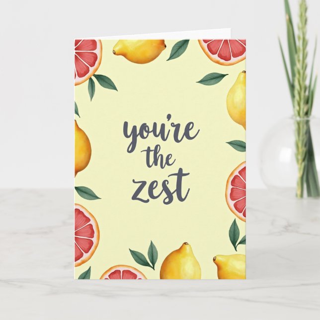 Zesty You Re The Best Day Card (Front)