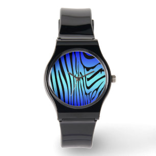 Zesty Zebra Blue Watch