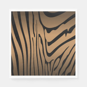 Zesty Zebra Brown  Napkins