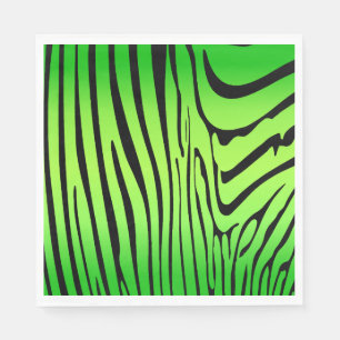 Zesty Zebra Green Napkins