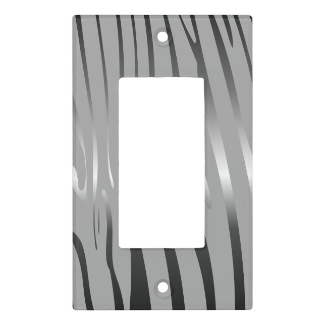 Zesty Zebra Light Switch Cover (Front)