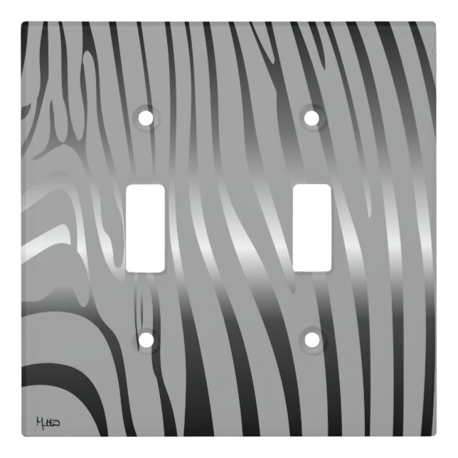 Zesty Zebra Light Switch Cover (Front)