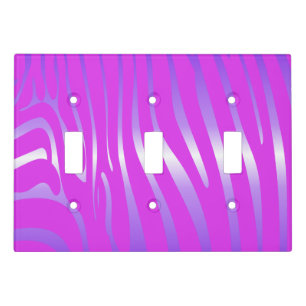Zesty Zebra Pink Light Switch Cover