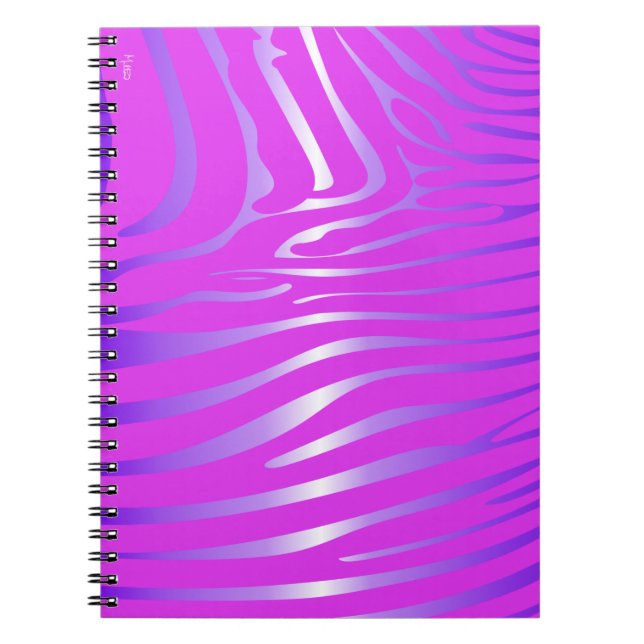 Zesty Zebra Pink Notebook (Front)