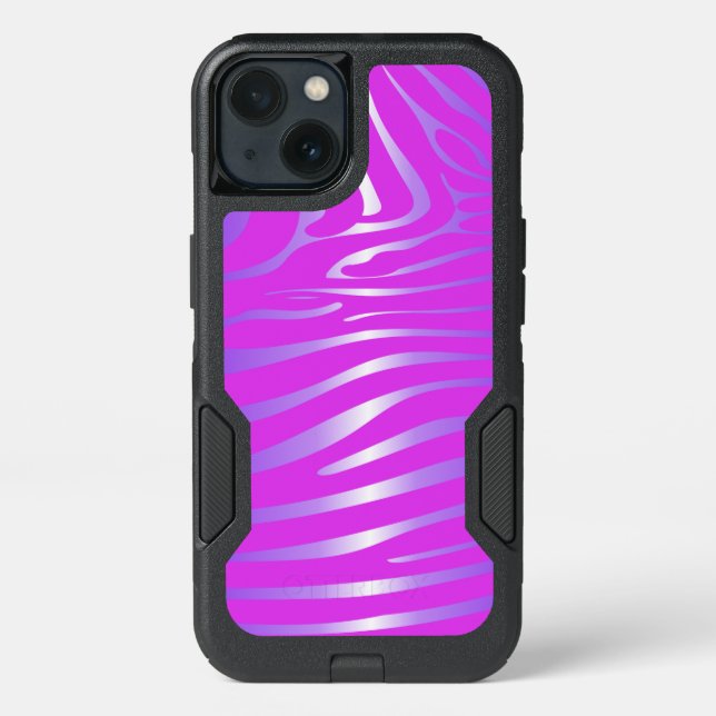 Zesty Zebra Pink OtterBox iPhone Case (Back)