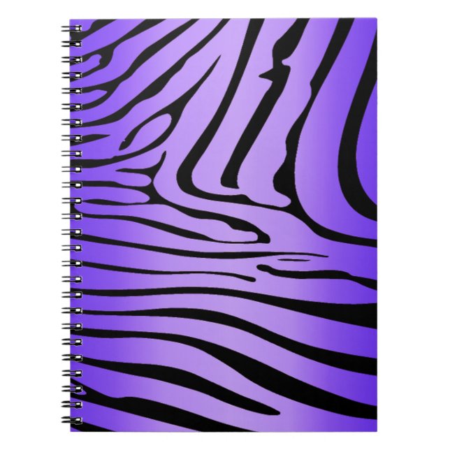 Zesty Zebra Purple Notebook (Front)