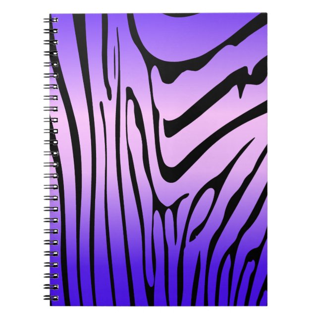 Zesty Zebra Purple Notebook (Front)