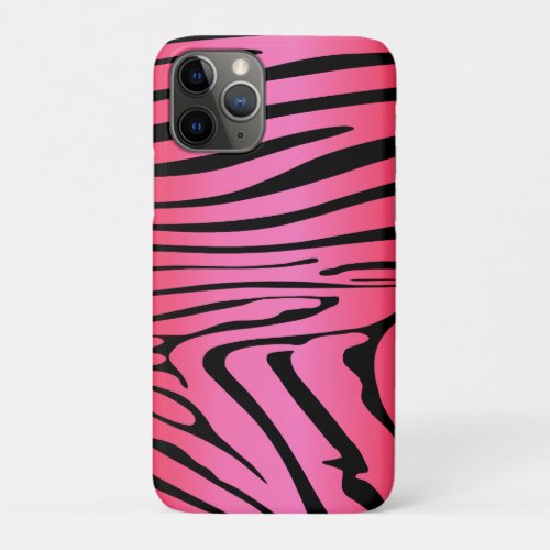Zesty Zebra Red  iPhone 11 Pro Case