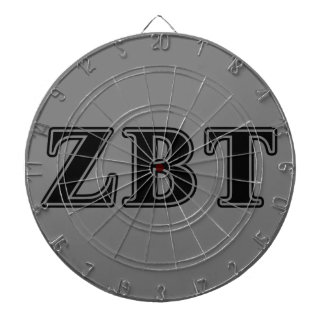 Zeta Beta Tau Black Letters Dartboard