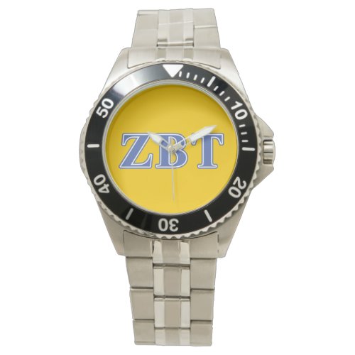 Zeta Beta Tau Blue Letters Watch