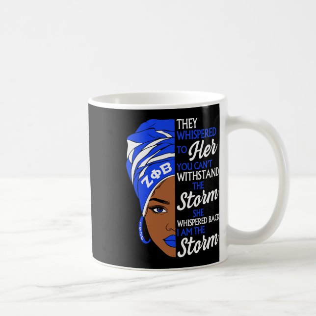 Zeta Phi Beta Sorority Black Women Pride Melanin A Coffee Mug (Right)