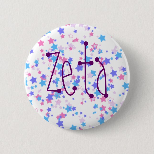 Zeta Pinback Button (Front)