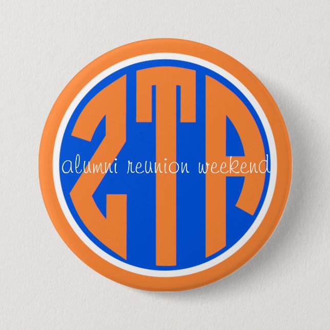 zeta reunion original pinback button (Front)