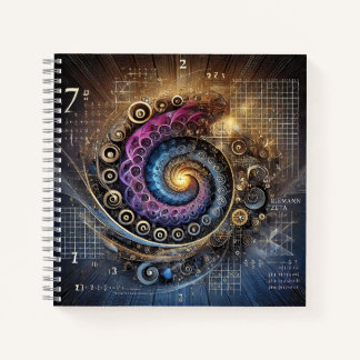Zeta & Spiral Math Notebook