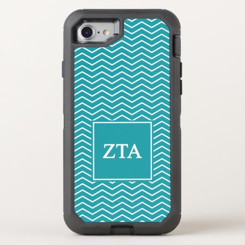Zeta Tau Alpha  Chevron Pattern OtterBox Defender iPhone SE87 Case