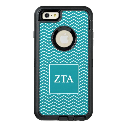Zeta Tau Alpha  Chevron Pattern OtterBox Defender iPhone Case