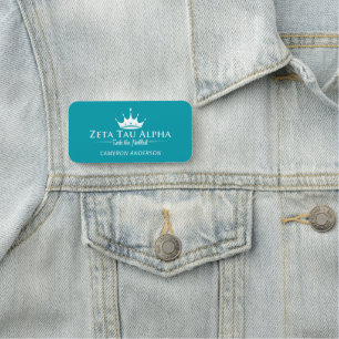 Zeta Tau Alpha Custom Name Tag