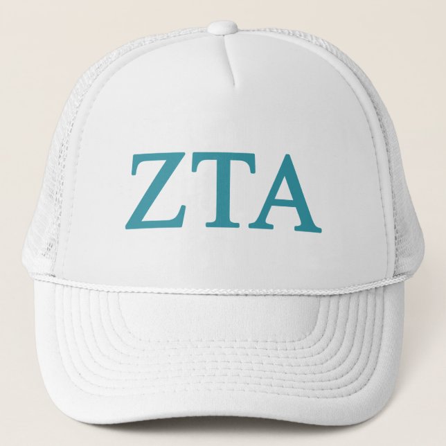Zeta Tau Alpha Lil Big Logo Trucker Hat (Front)