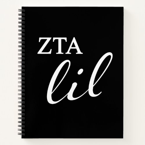 Zeta Tau Alpha Lil Script Notebook