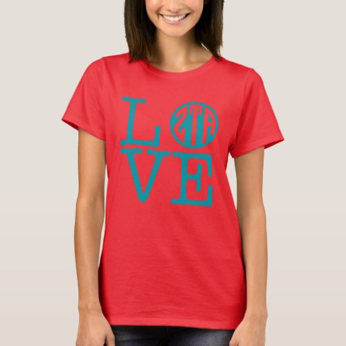 Zeta Tau Alpha Love T_Shirt