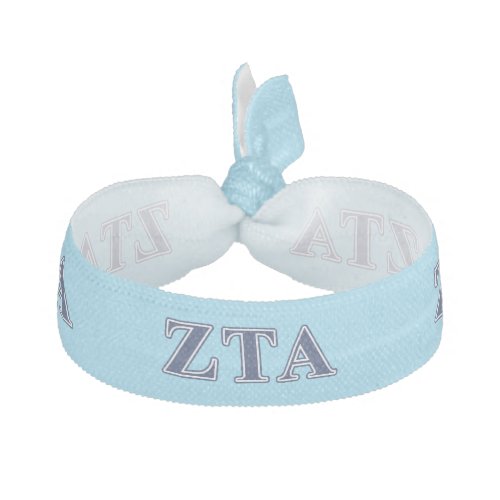 Zeta Tau Alpha Navy Letters Hair Tie