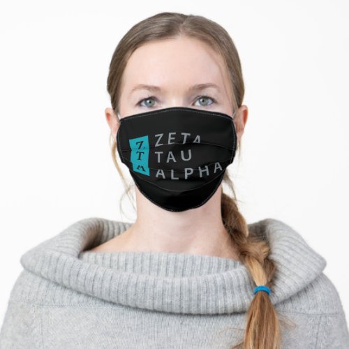 Zeta Tau Alpha Stacked Adult Cloth Face Mask