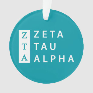 Zeta Tau Alpha Stacked Ornament