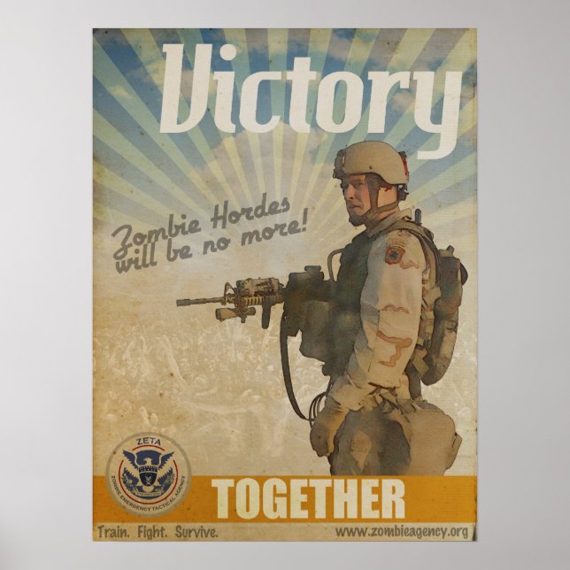 ZETA Zombie Victory Poster (Front)