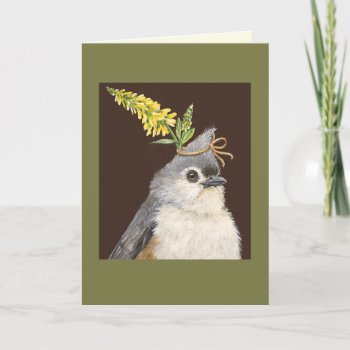 Zetta The Titmouse Card by vickisawyer at Zazzle