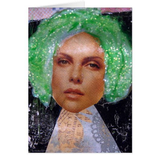 Zetti Girl 2, The Green Haired Girl, Birthday Cards (Front)