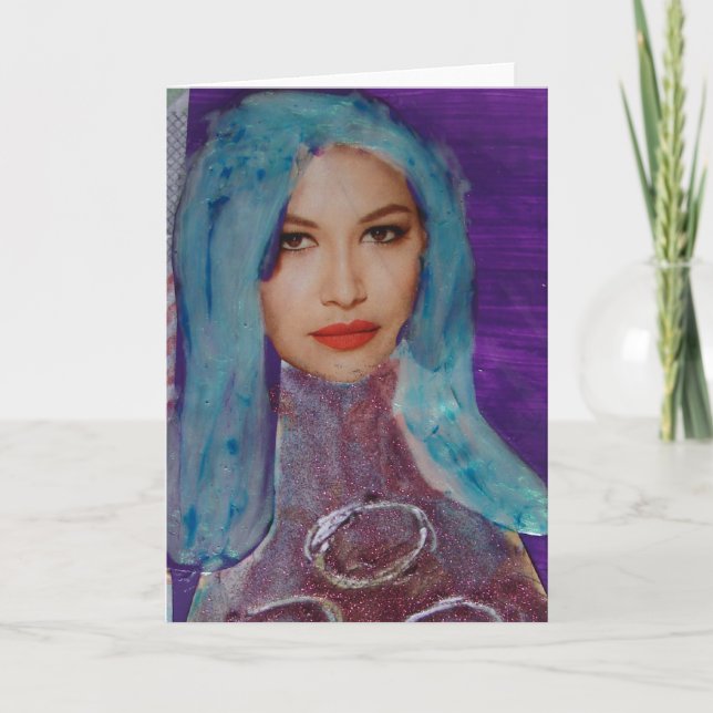 Zetti Girl, The Blue Haired Girl Card (Front)
