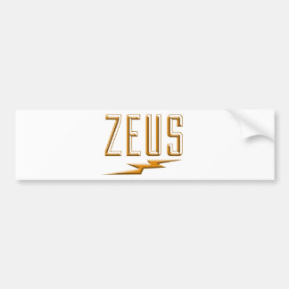 Zeus Bumper Sticker
