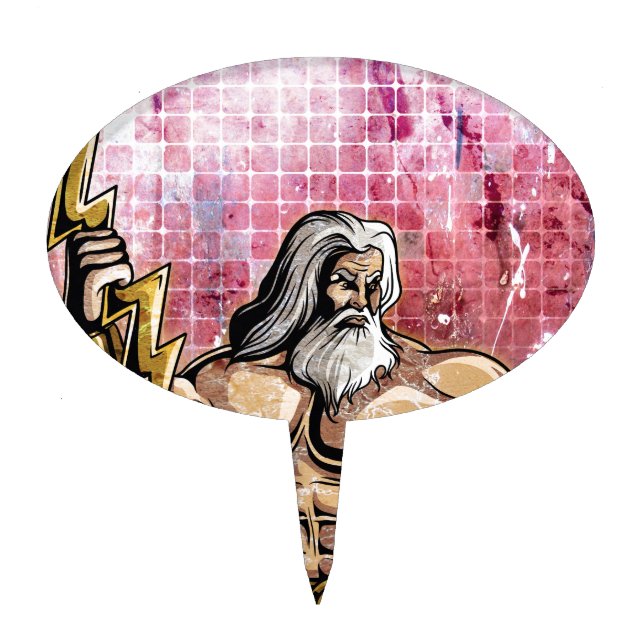 Zeus Cake Topper (Front)