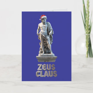 Zeus Claus Folded Holiday Card