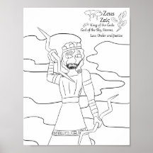 Zeus Coloring Page Print