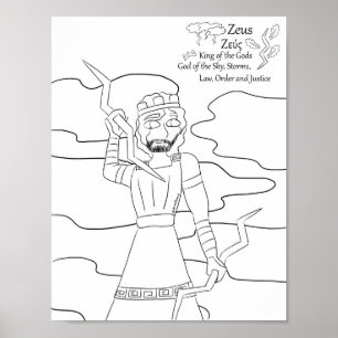 Zeus Coloring Page Print