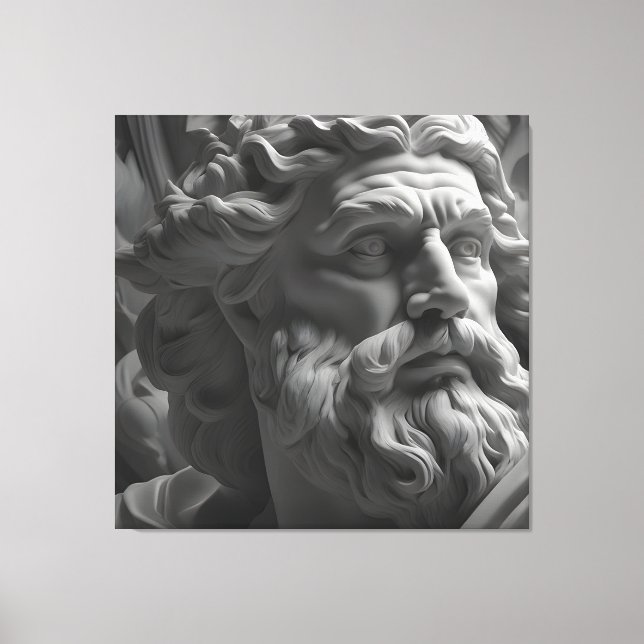 Zeus god canvas print (Front)