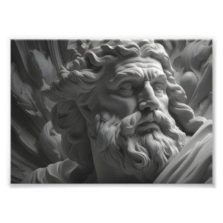 Zeus god photo print