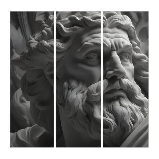 Zeus god triptych