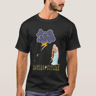 Zeus Greek God Thunder Lightning Bolt Storm Retro T-Shirt