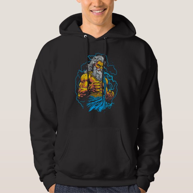 Zeus Greek Mythology Jupiter Hoodie (Front)