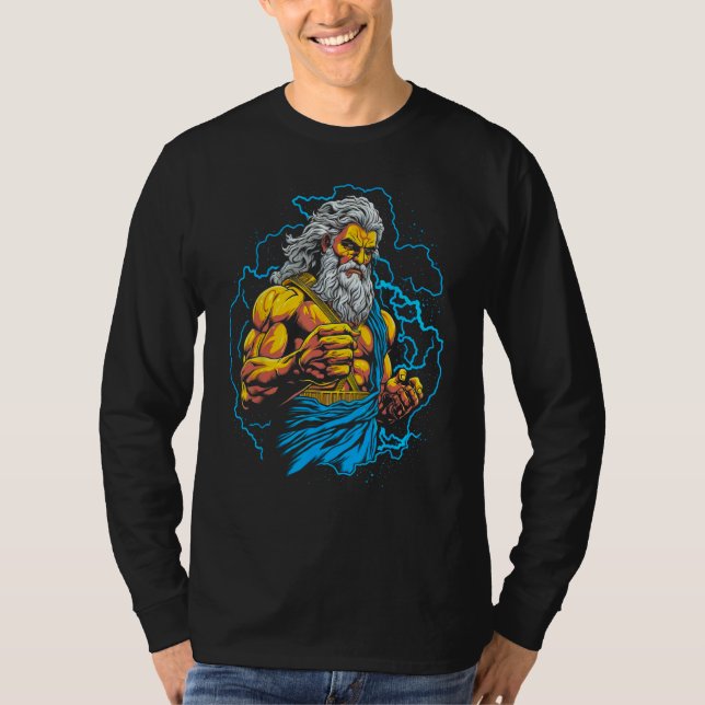 Zeus Greek Mythology Jupiter T-Shirt (Front)