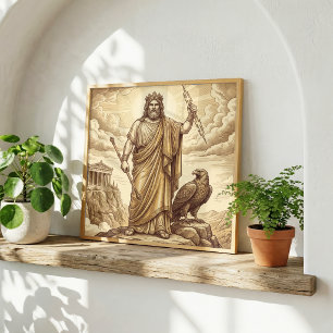 Zeus Greek Mythology Poster