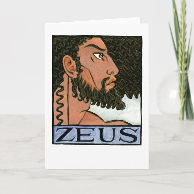 Zeus Greeting Card (Front)