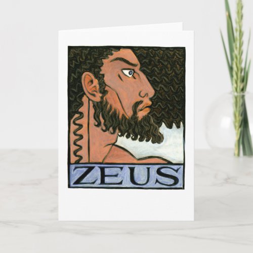 Zeus Greeting Card