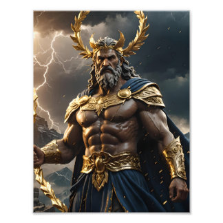 Zeus Jupiter Roman Greek God Photo Print